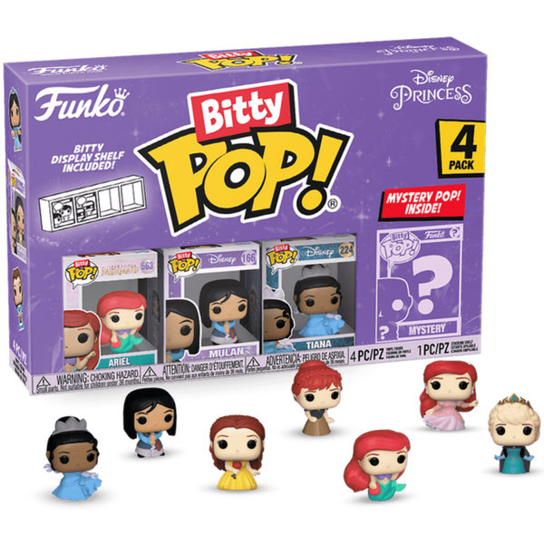 Funko Bitty Pop!: Disney Princess 4-Pack Series