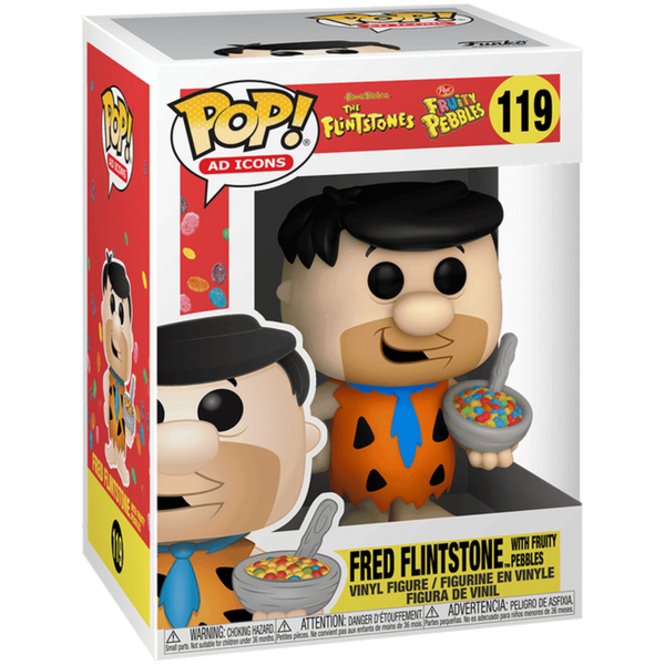 Funko Pop! AD Icons: Fruity Pebbles - Fred Flintstone With Fruity Pebbles #119