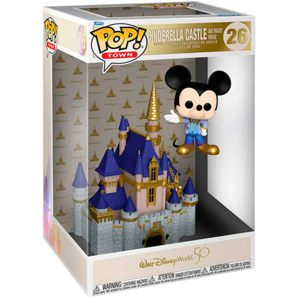 Funko Pop! Town: Walt Disney World 50th - Cinderella Castle And Mickey Mouse #26