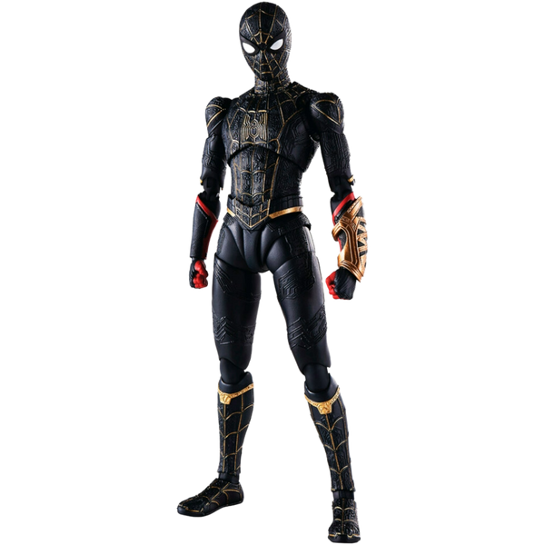 BANDAI / Tamashii Nations S.H. Figuarts: Spider-Man No Way Home - Spider-Man (Black & Gold Suit)