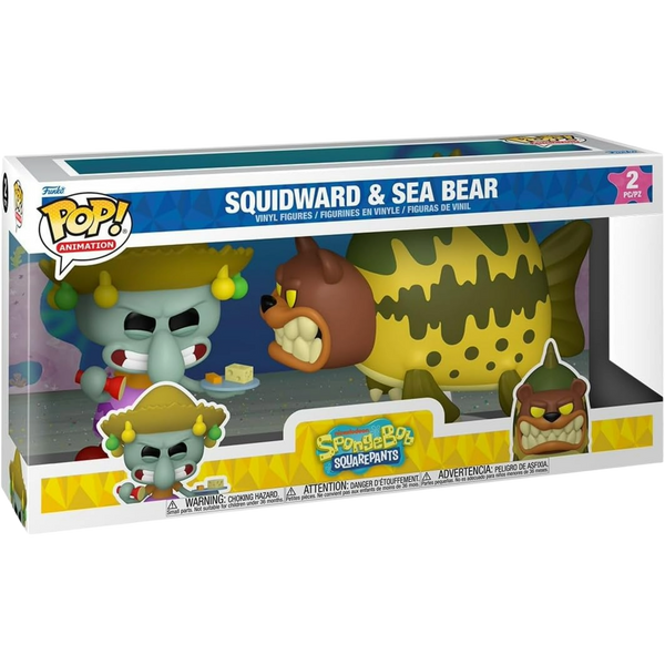 Funko Pop! Animation: SpongeBob SquarePants - Squidward & Sea Bear (2-Pack)