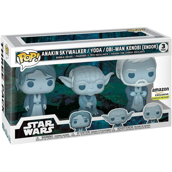 Funko Pop! Movies: Star Wars - Anakin Skywalker/Yoda/Obi-Wan Kenobi (Endor)