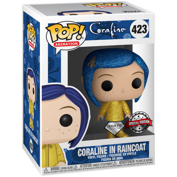 Funko Pop! Animation: Coraline - Coraline In Raincoat (Diamond Collection) #423