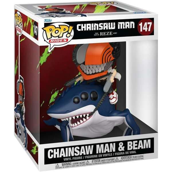 Funko Pop! Super: Chainsaw Man Reze Arc - Chainsaw Man & Beam #147