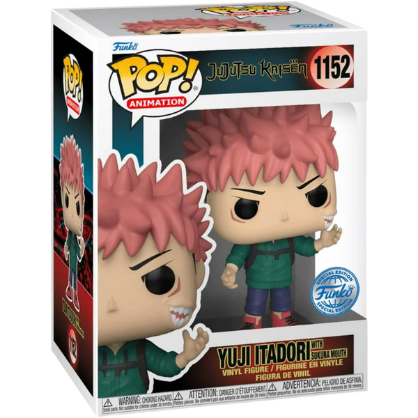 Funko Pop! Animation: Jujutsu Kaisen - Yuji Itadori With Sukuna Mouth #1152