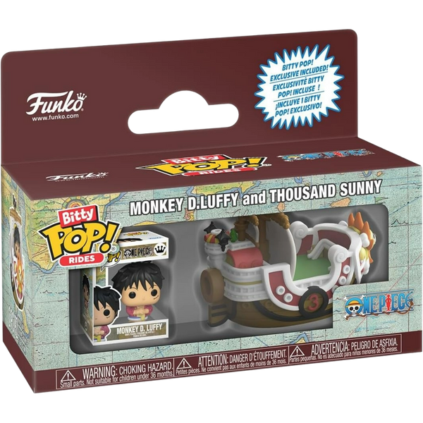 Funko Bitty Pop! Rides: One Piece - Monkey D. Luffy And Thousand Sunny