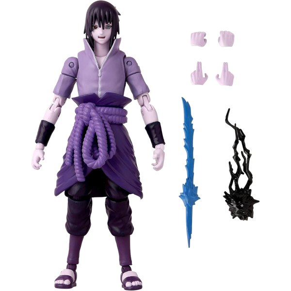 BANDAI Anime Heroes: Naruto Shippuden - Sasuke Uchiha (Rinnegan/Mangekyo Sharingan)