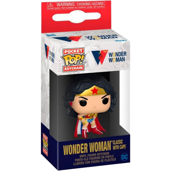 Funko Pop! Keychain: Wonder Woman 80th - Wonder Woman Classic With Cape