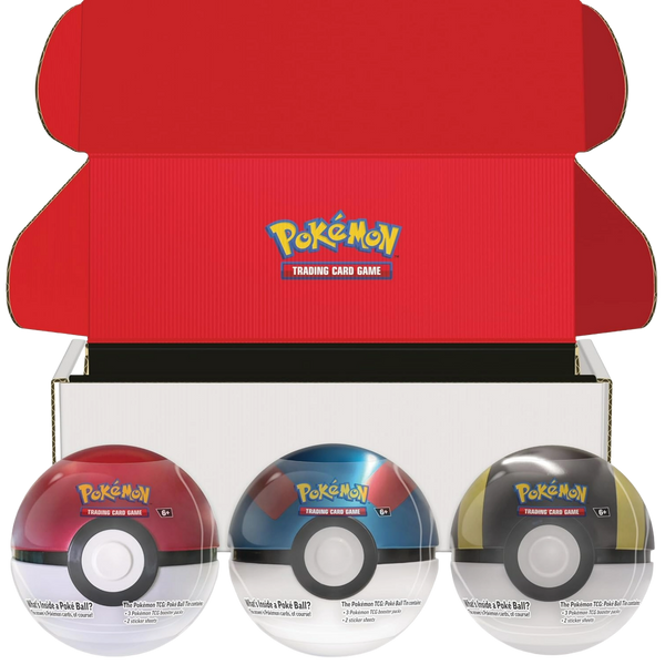 Pokémon TCG: Poké Ball Tin Bundle - Poké Ball, Great Ball & Ultra Ball En Español