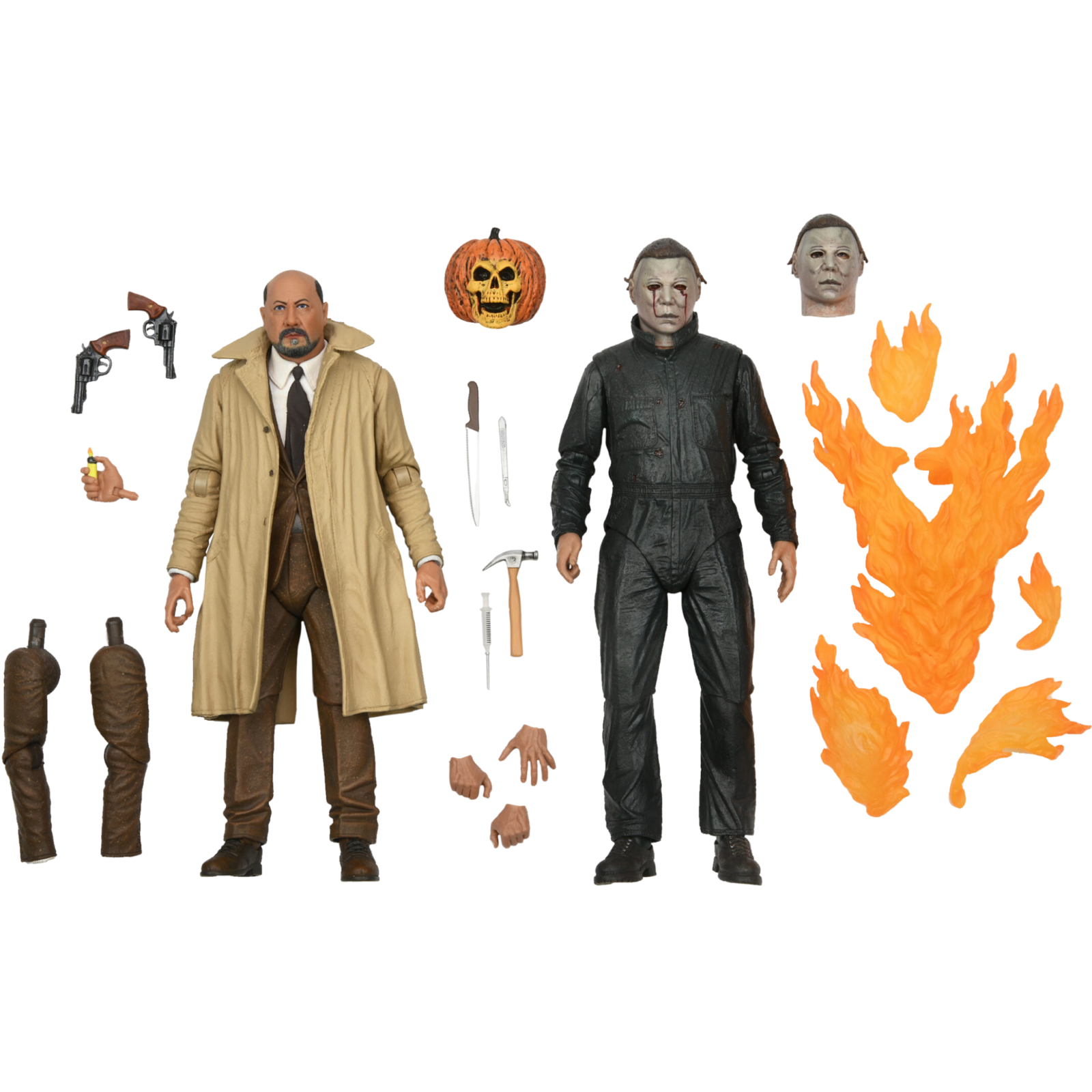 NECA Ultimate: Halloween II - Michael Myers & Dr. Loomis (2-Pack)