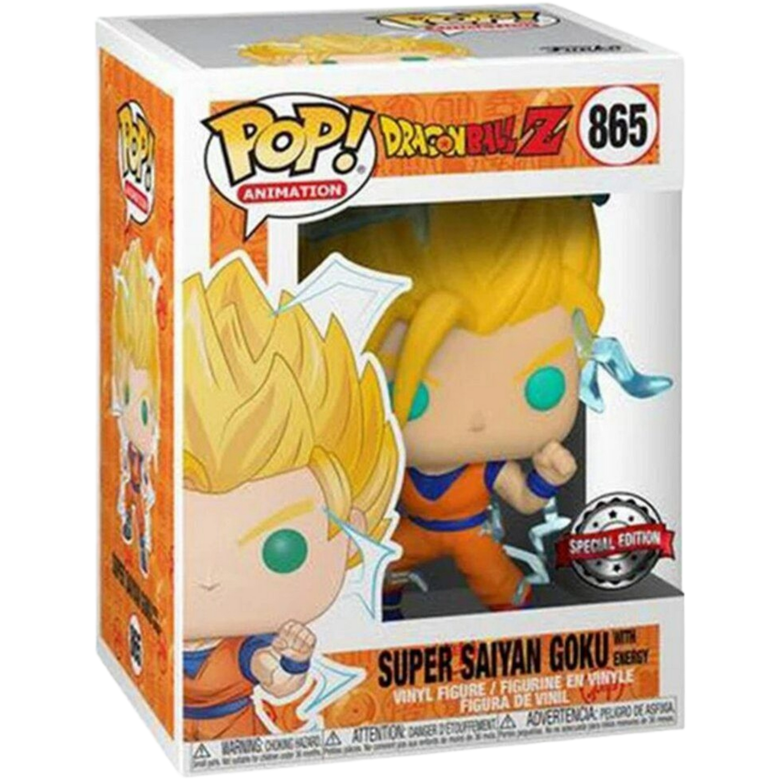Funko Pop! Animation: Dragon Ball Z - Super Saiyan Goku With Energy #865