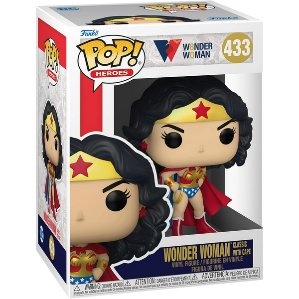 Funko Pop! Heroes: Wonder Woman 80th - Wonder Woman Classic With Cape #433