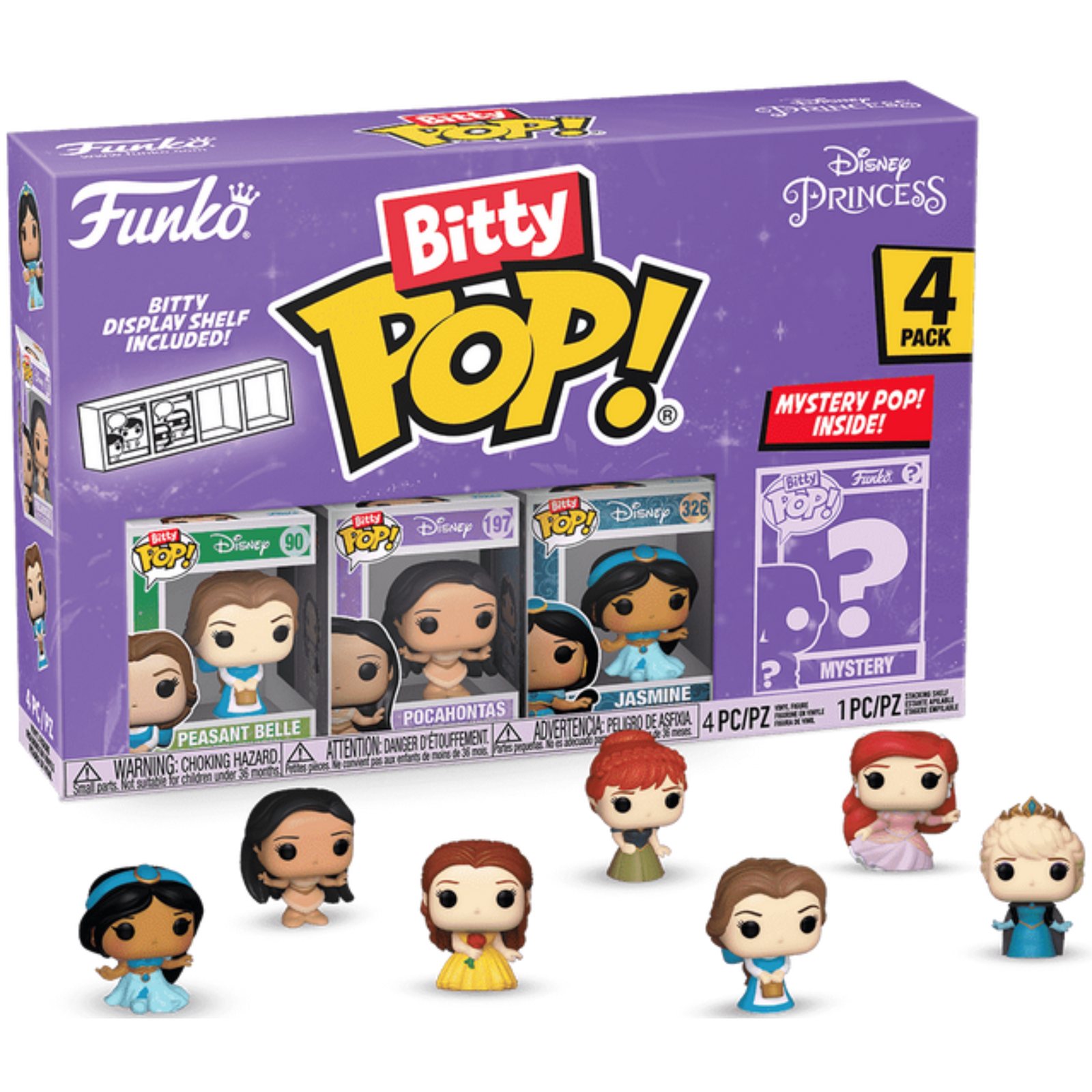 Funko Bitty Pop!: Disney Princess 4-Pack Series