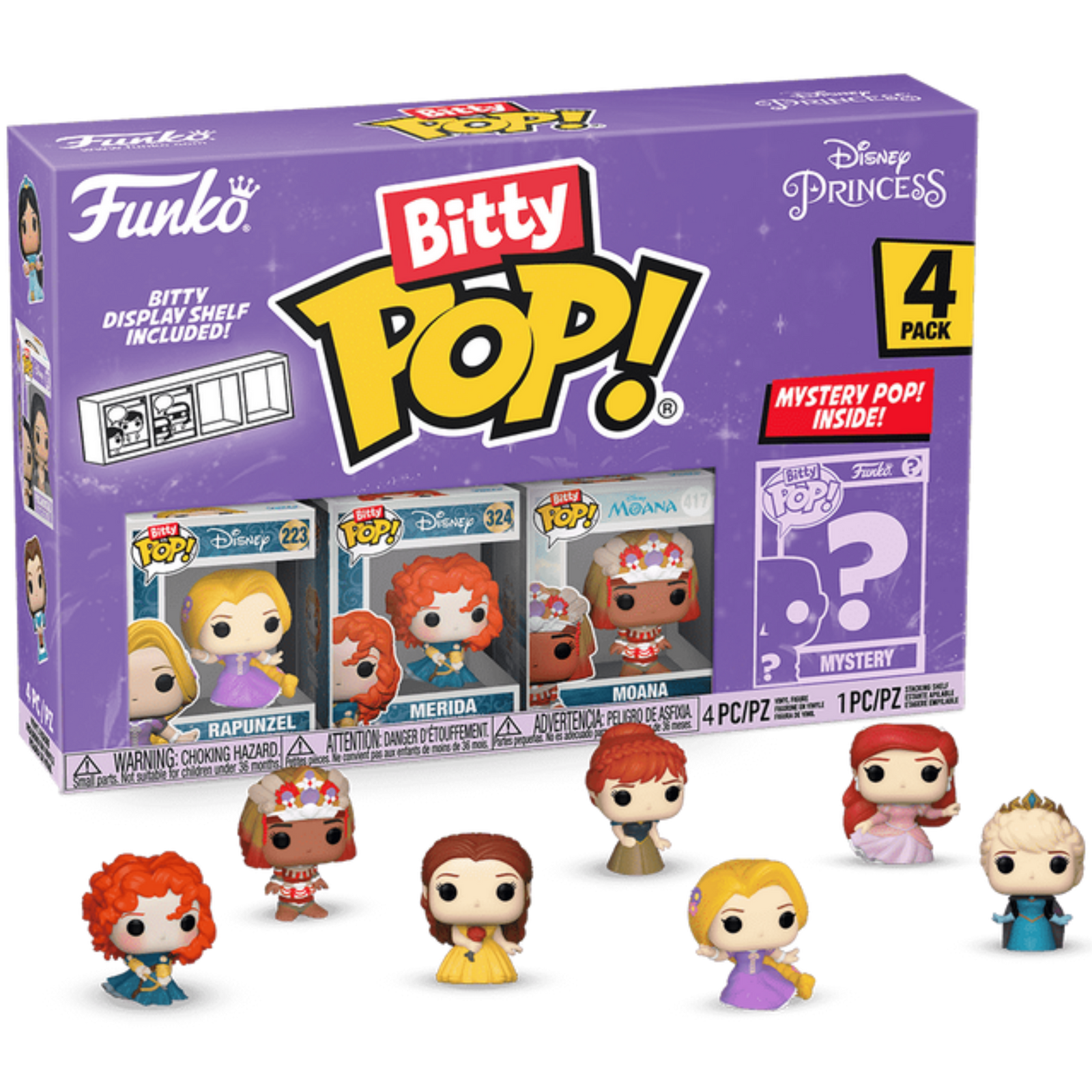 Funko Bitty Pop!: Disney Princess 4-Pack Series
