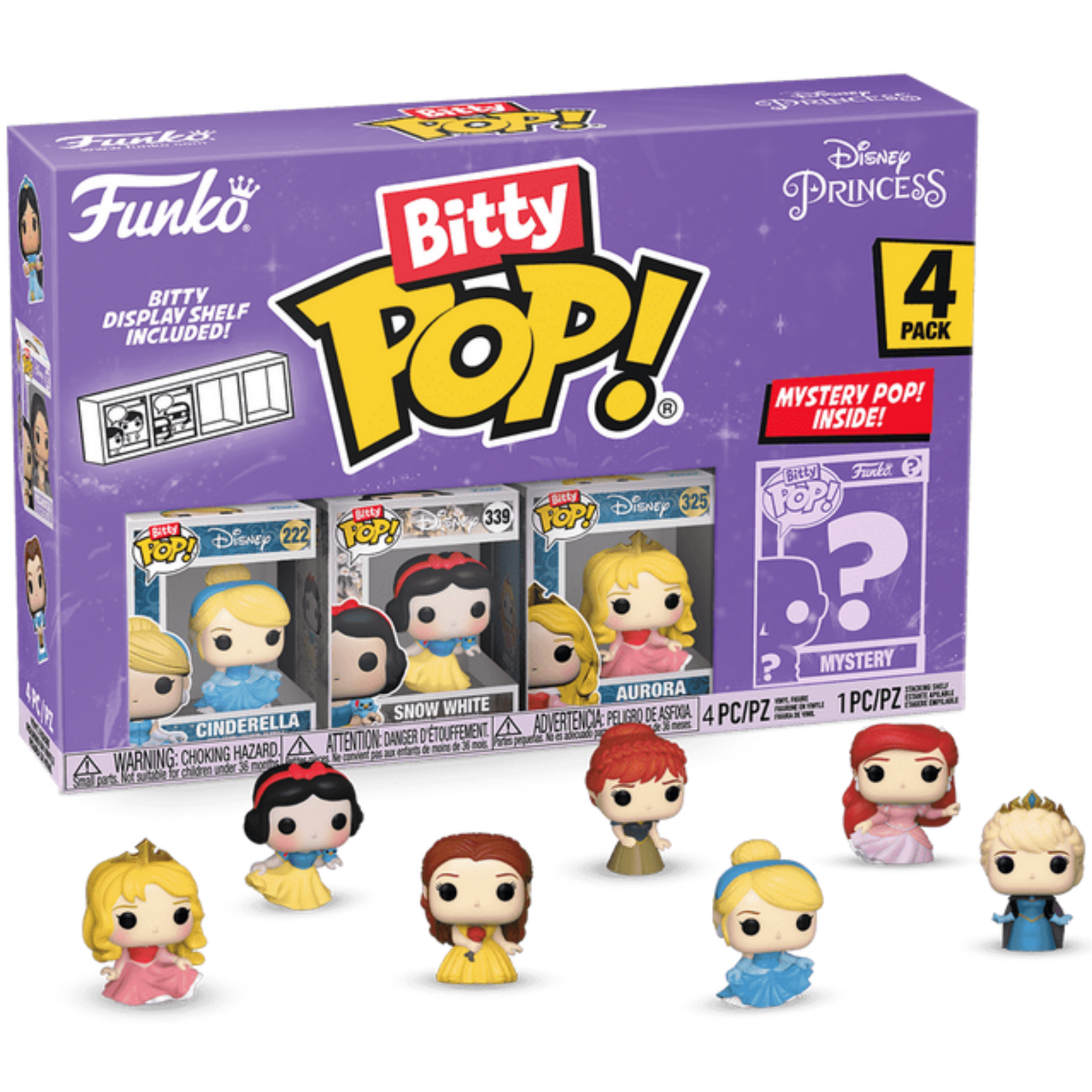 Funko Bitty Pop!: Disney Princess 4-Pack Series