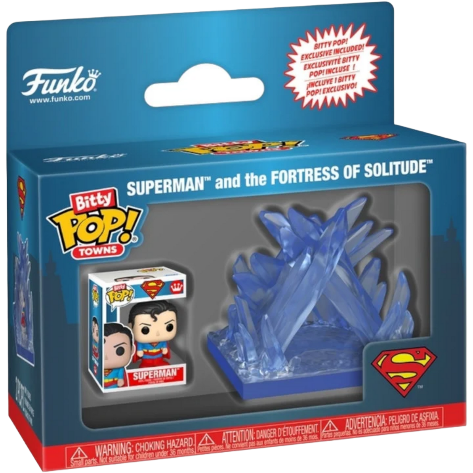 Funko Bitty Pop! Towns: DC Comics - Superman And The Fortress Of Solitude