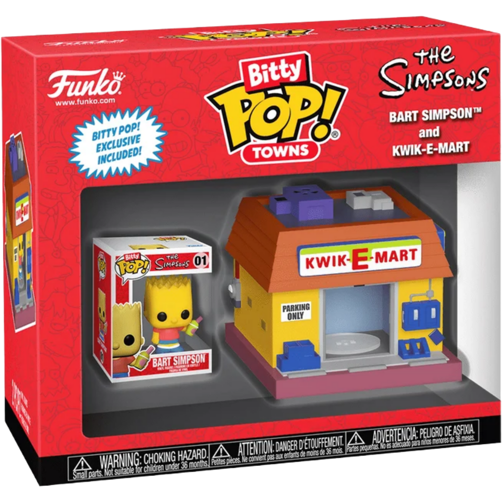 Funko Bitty Pop! Towns: The Simpsons - Bart Simpson And The Kwik-E-Mart