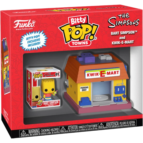 Funko Bitty Pop! Towns: The Simpsons - Bart Simpson And The Kwik-E-Mart