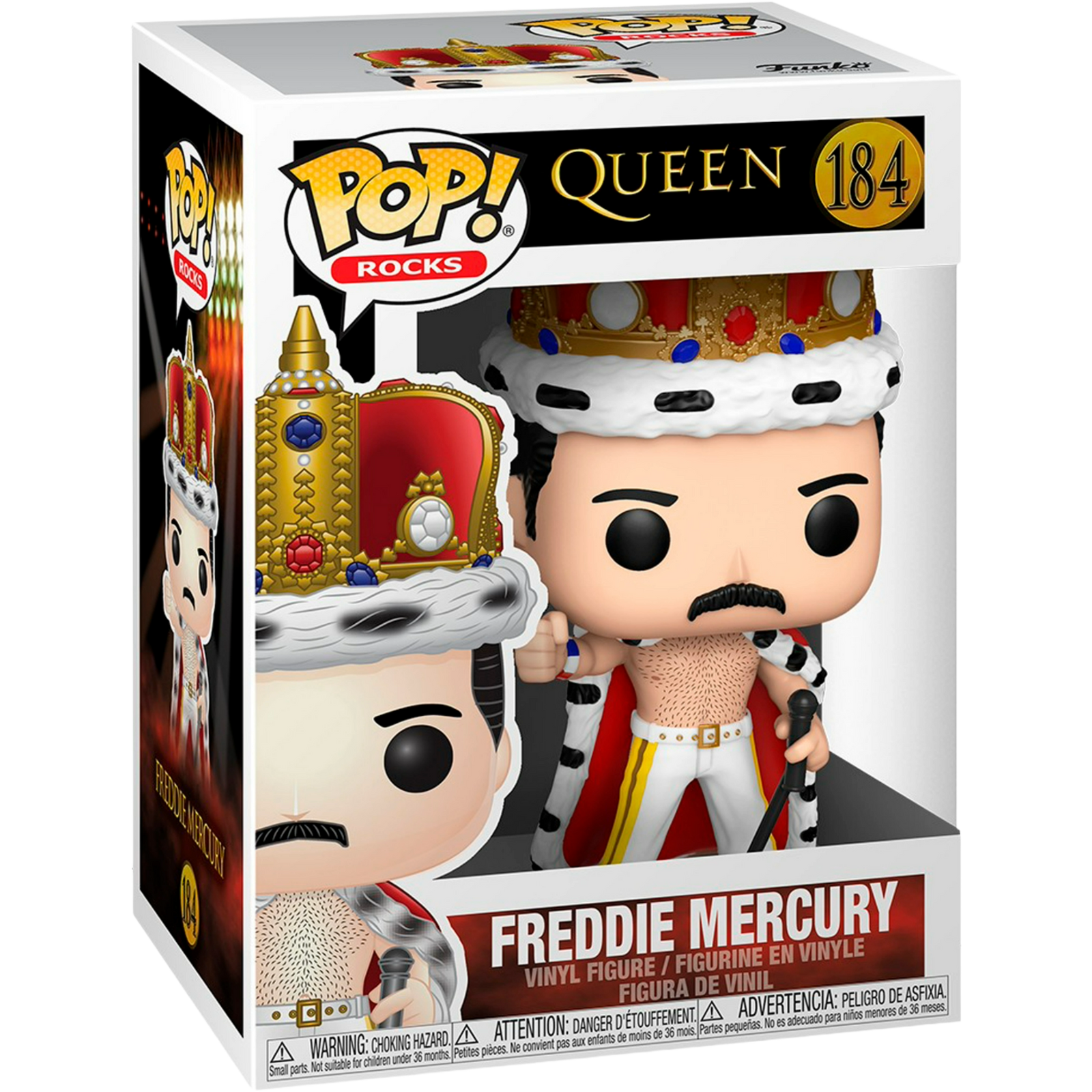 Funko Pop! Rocks: Queen - Freddie Mercury (King) #184