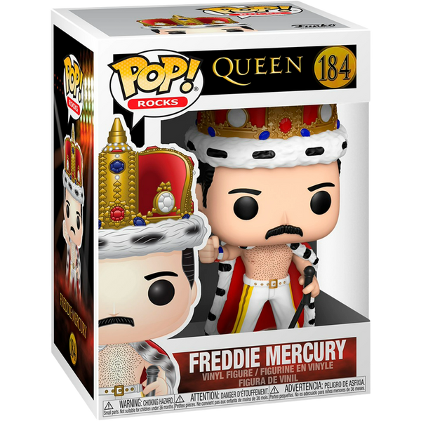Funko Pop! Rocks: Queen - Freddie Mercury (King) #184