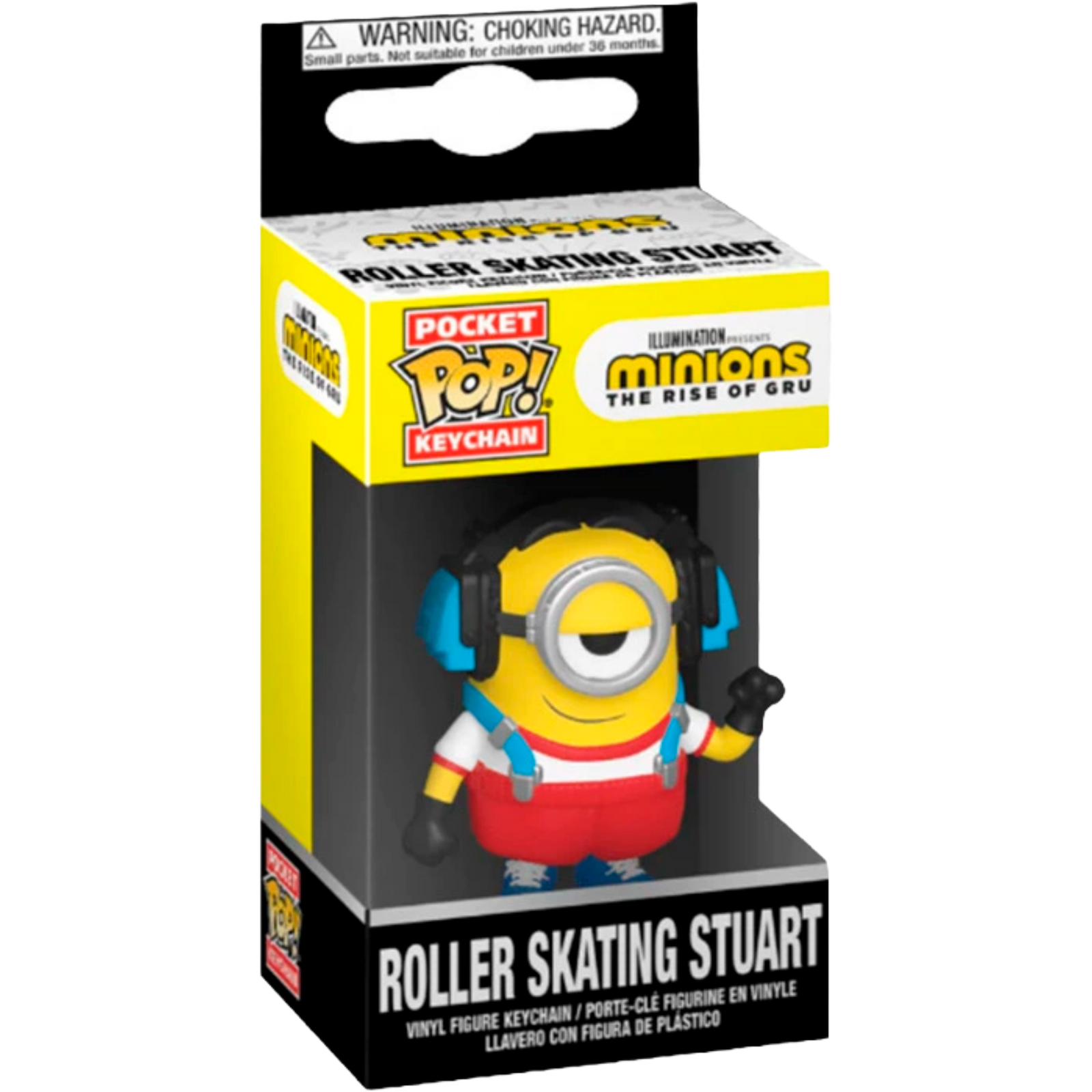 Funko Pop! Keychain: Minions The Rise Of Gru - Roller Skating Stuart