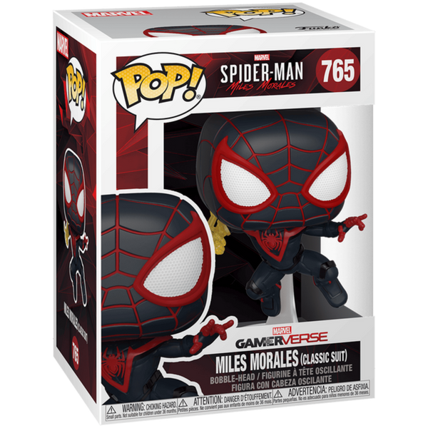 Funko Pop! Games: Spider-Man Miles Morales - Miles Morales (Classic Suit) #765