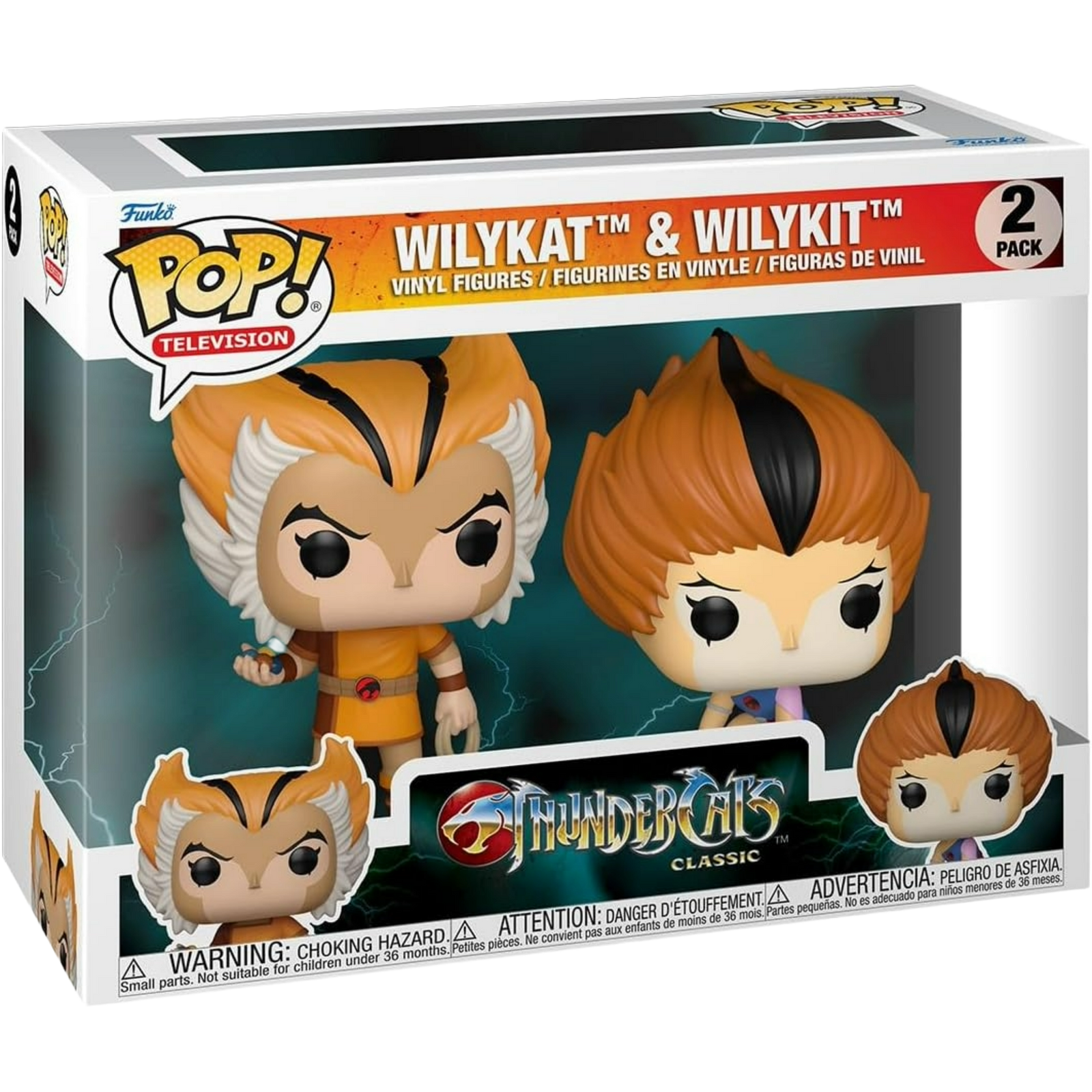 Funko Pop! TV: Thundercats - Wilykat & Wilykit (2-Pack)
