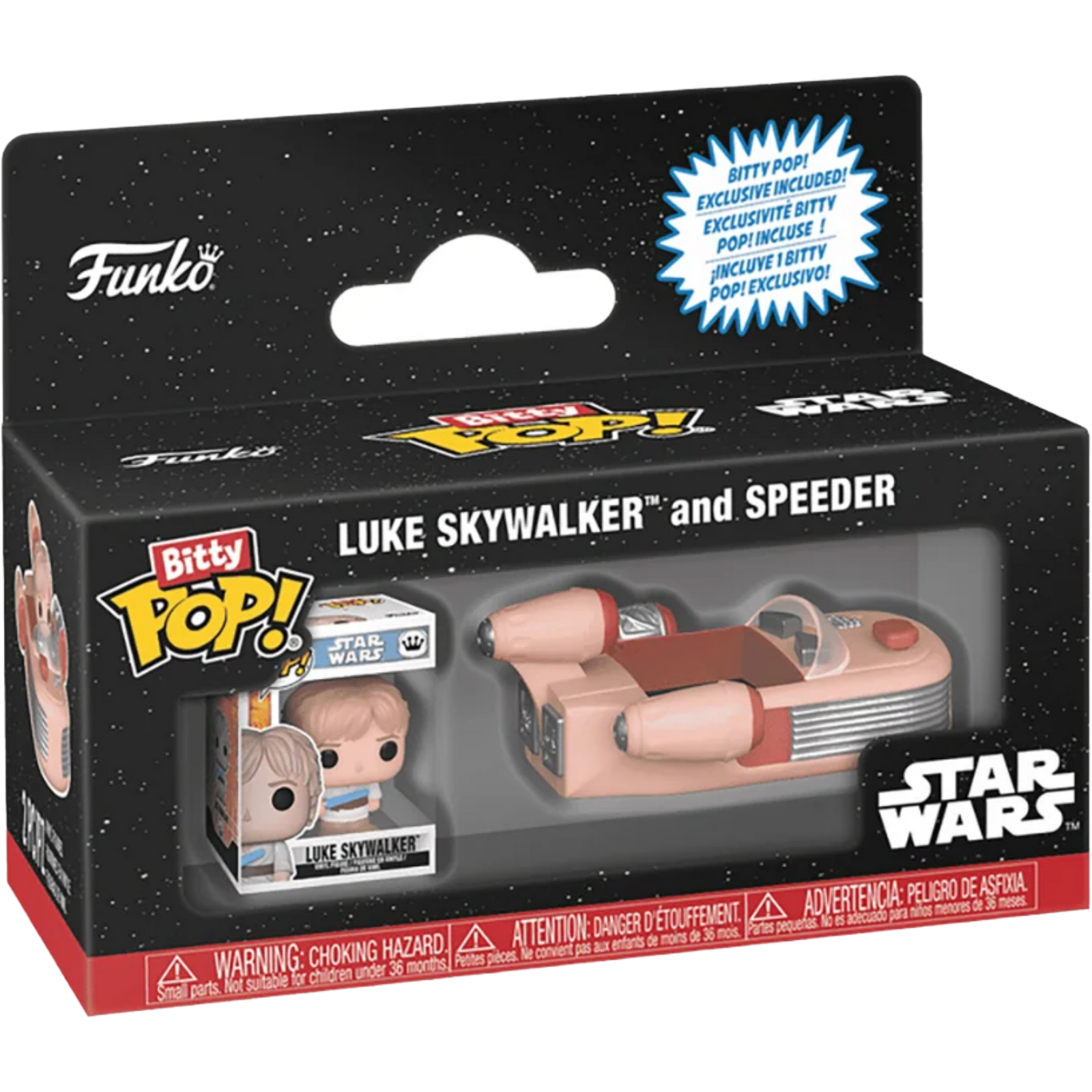 Funko Bitty Pop! Rides: Star Wars - Luke Skywalker And Speeder