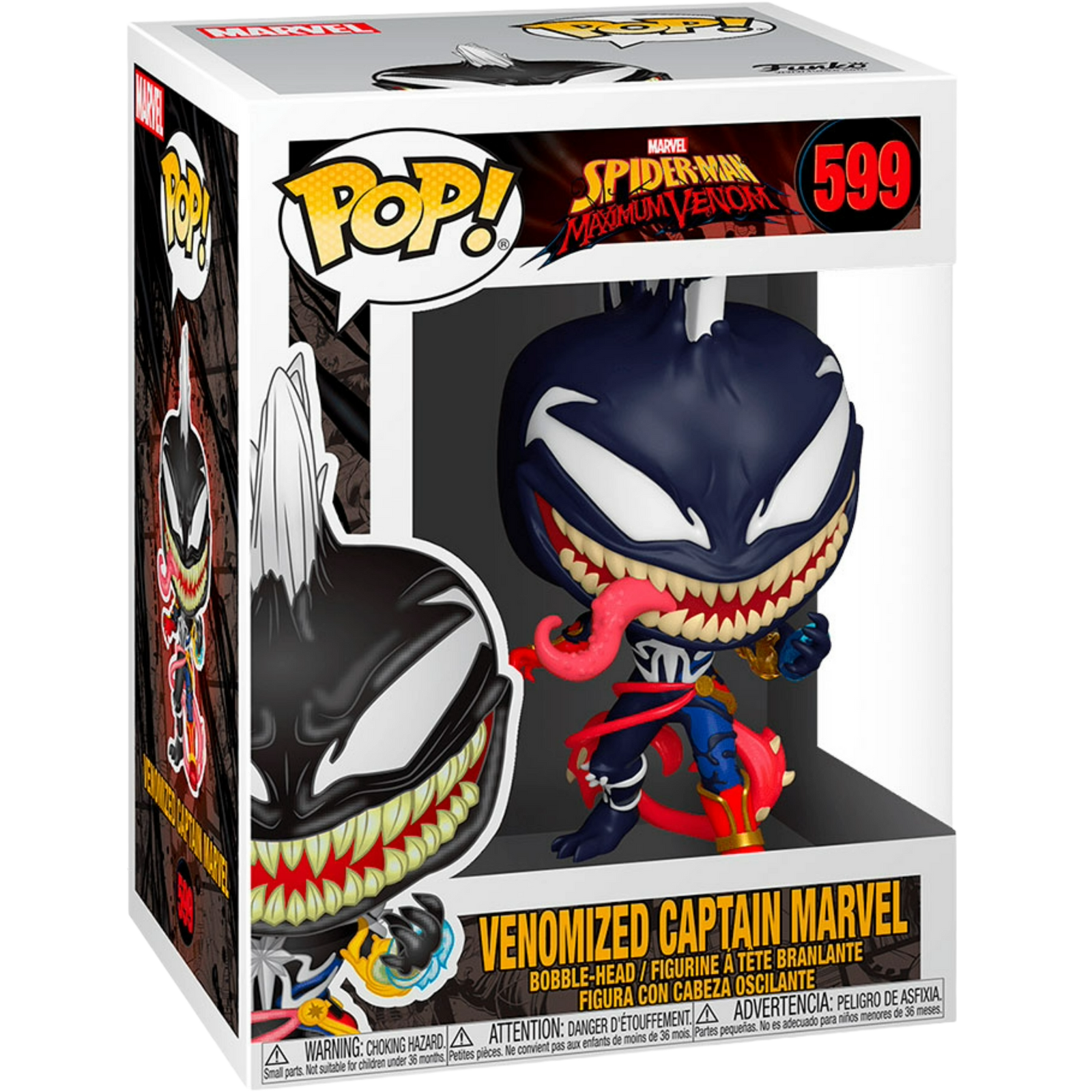 Funko Pop! Heroes: Spider-Man Maximum Venom - Venomized Captain Marvel #599
