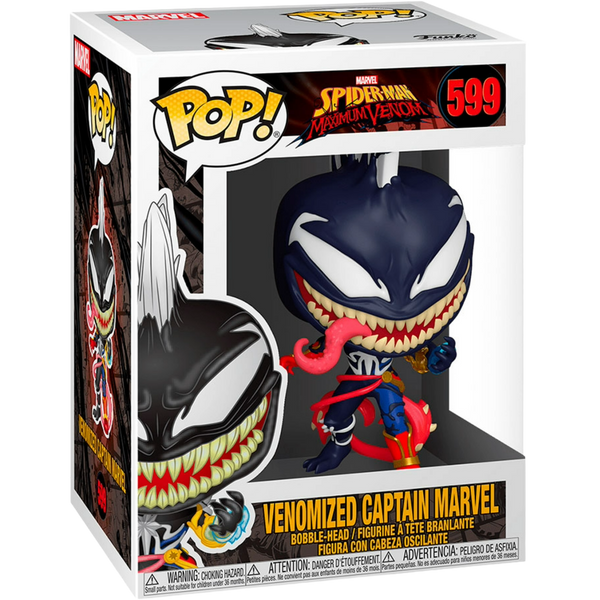 Funko Pop! Heroes: Spider-Man Maximum Venom - Venomized Captain Marvel #599