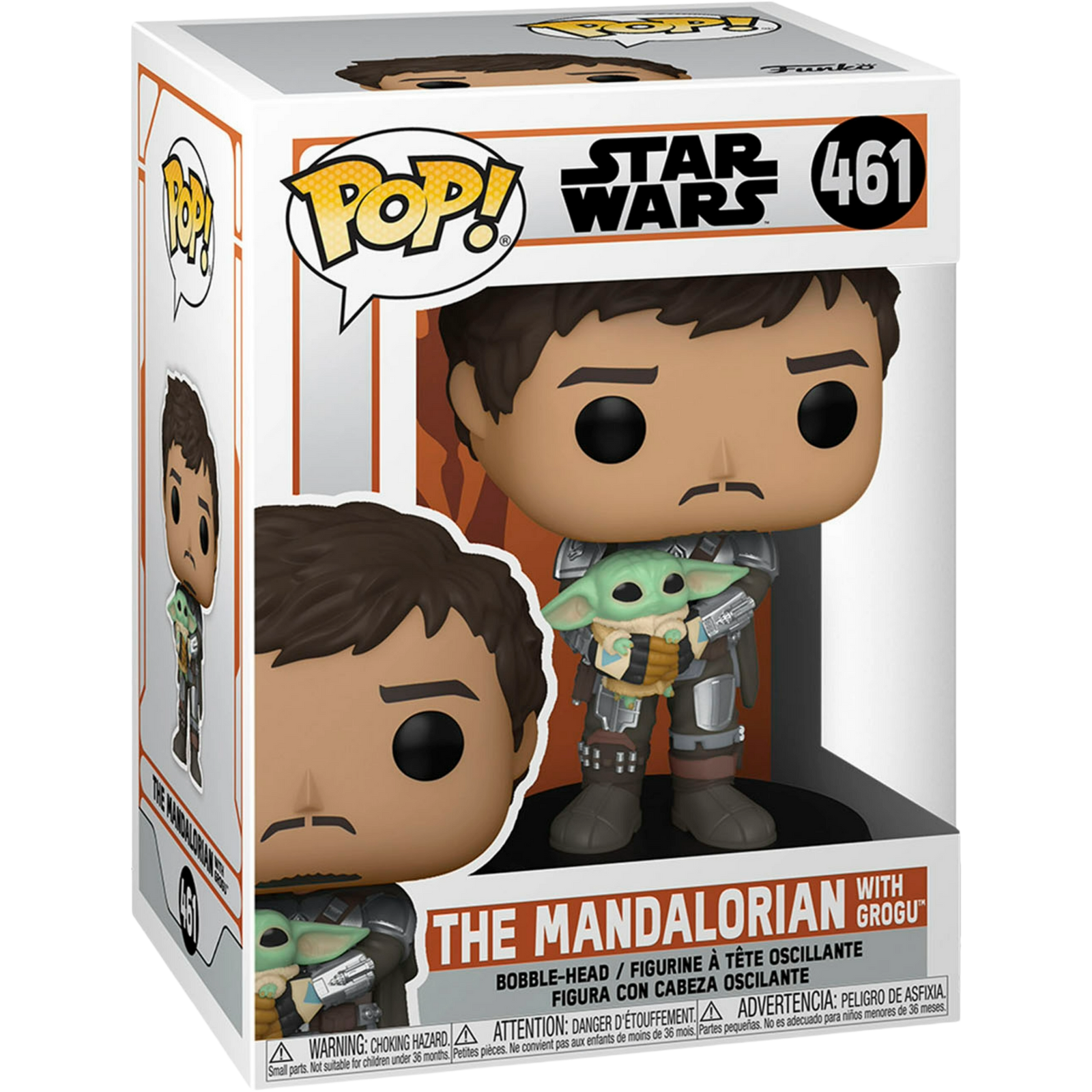 Funko Pop! TV: The Mandalorian - The Mandalorian With Grogu #461