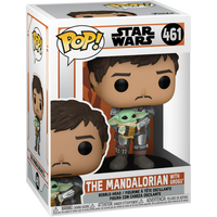 Funko Pop! TV: The Mandalorian - The Mandalorian With Grogu #461