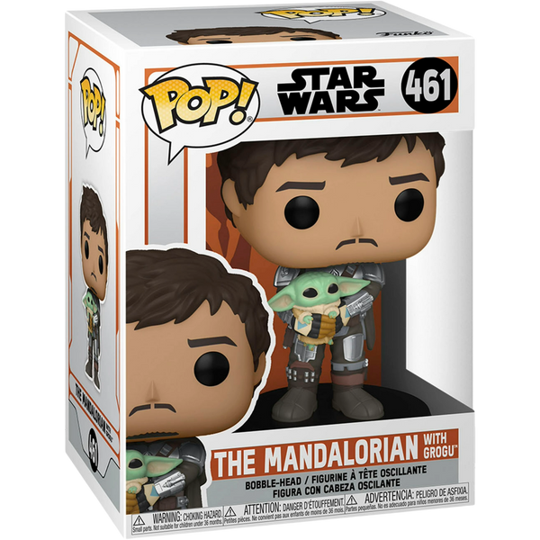Funko Pop! TV: The Mandalorian - The Mandalorian With Grogu #461