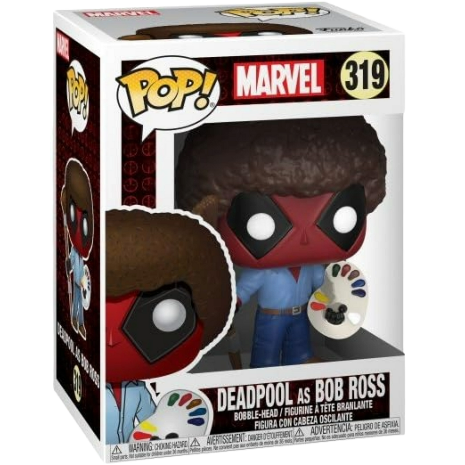 Funko Pop! Heroes: Marvel - Deadpool As Bob Ross #319
