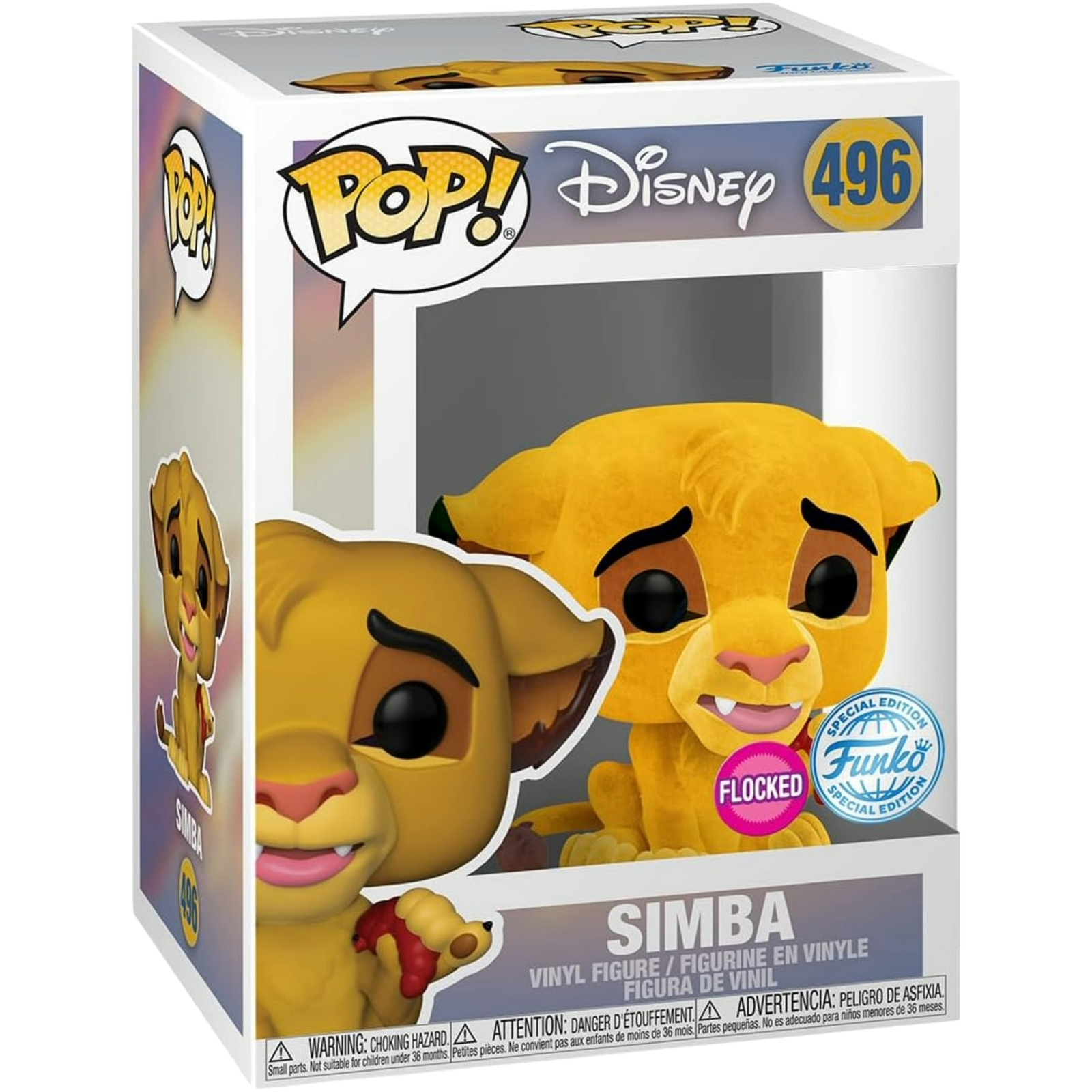 Funko Pop! Disney: The Lion King - Simba (Flocked) #496