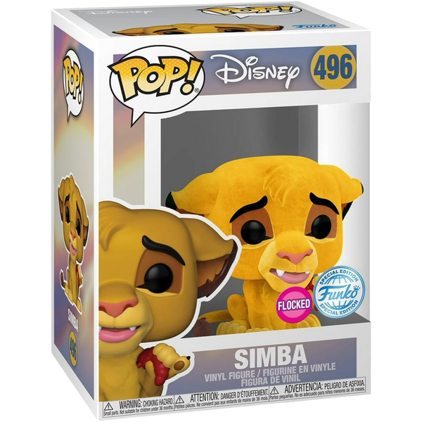 Funko Pop! Disney: The Lion King - Simba (Flocked) #496