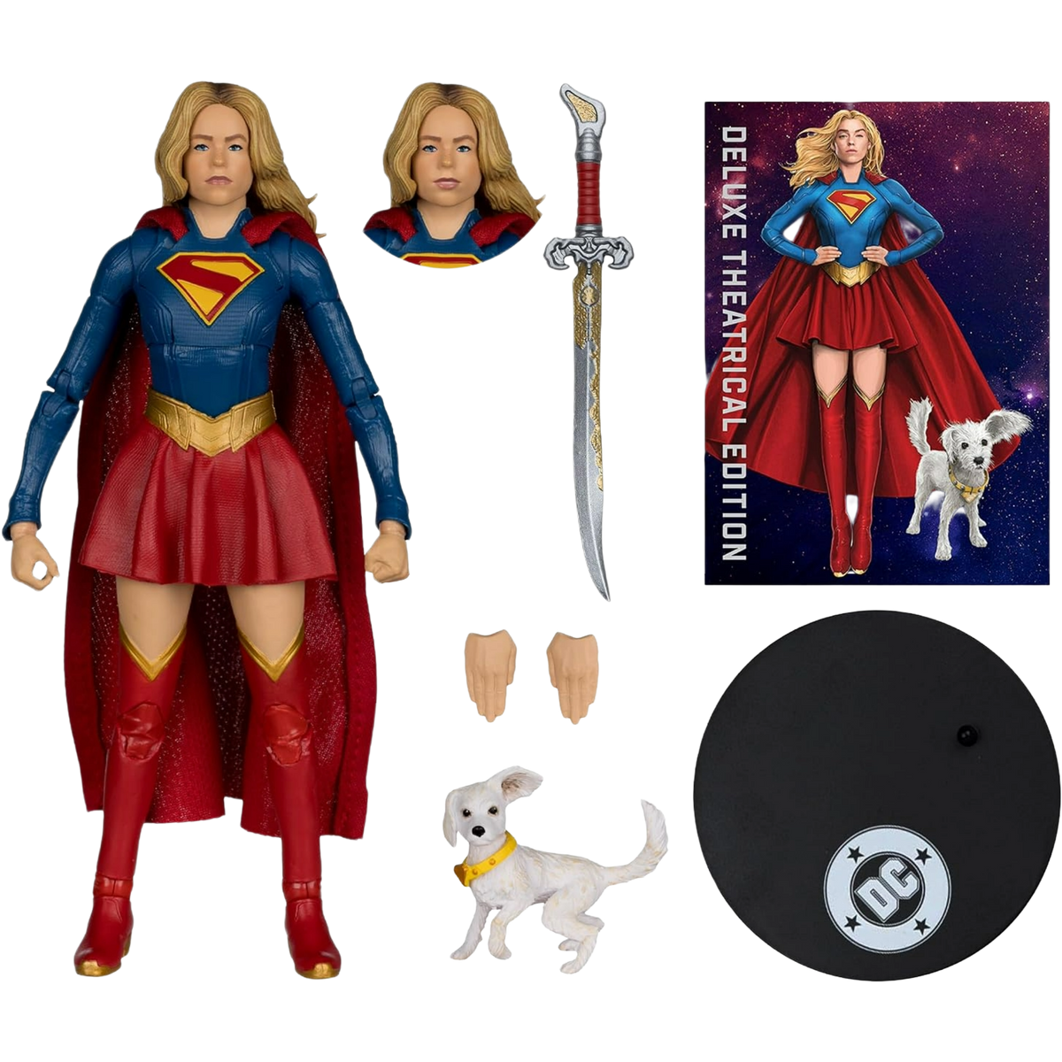 McFarlane DC Multiverse: Supergirl Movie - Supergirl (Hero Costume) & Puppy Krypto (Deluxe Theatrical Edition)