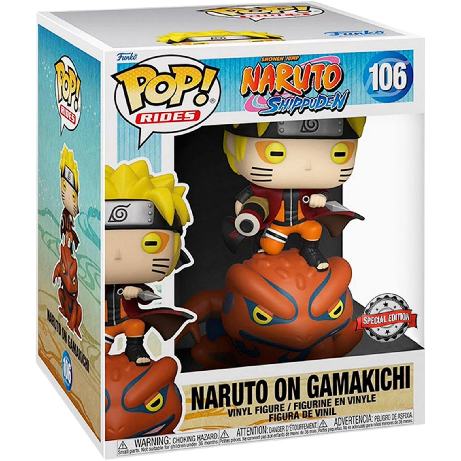 Funko Pop! Rides: Naruto Shippuden - Naruto On Gamakichi #106