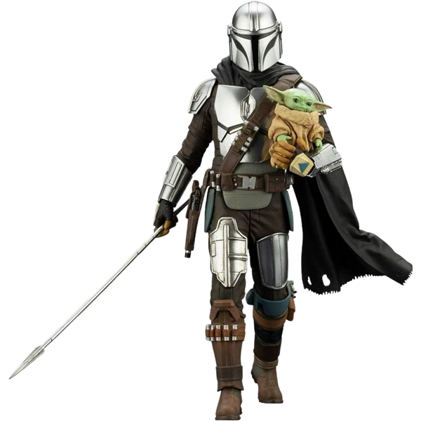 Kotobukiya / ARTFX+: The Mandalorian - Mandalorian & Grogu (Beskar Staff)
