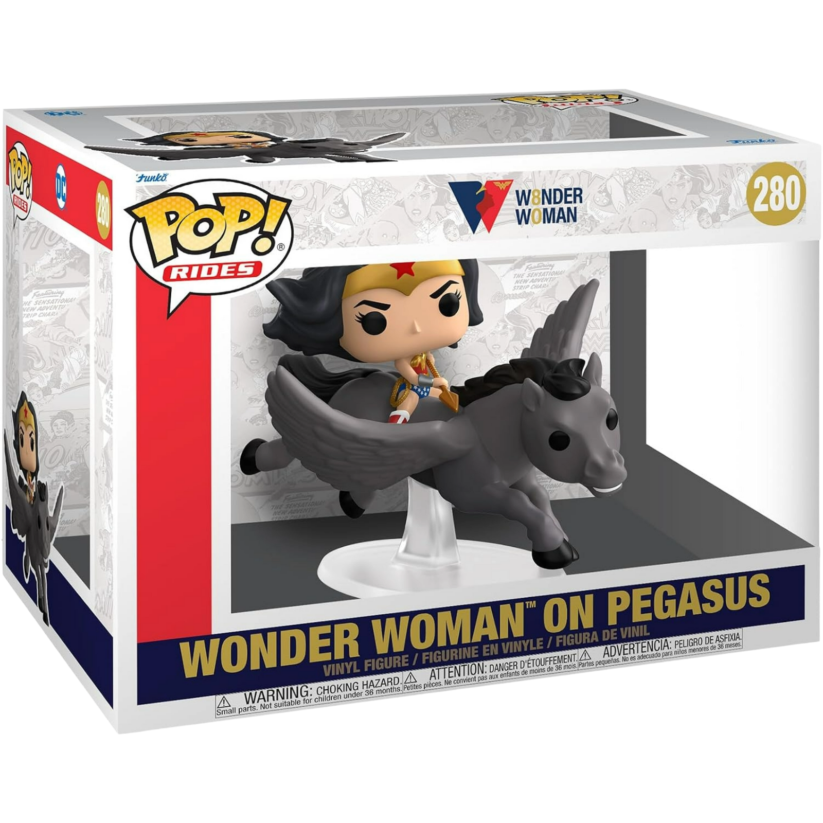 Funko Pop! Rides: Wonder Woman 80th - Wonder Woman On Pegasus #280