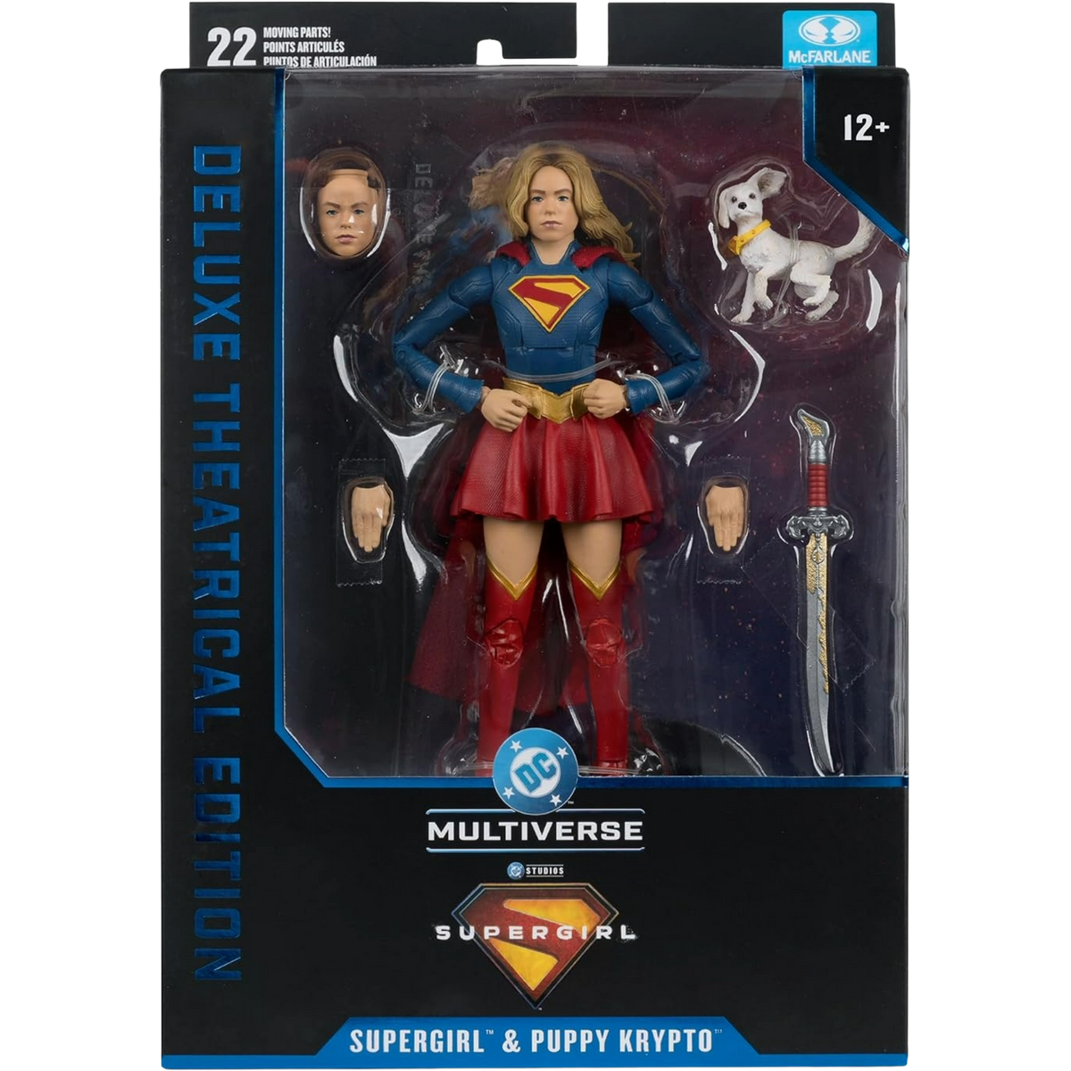 McFarlane DC Multiverse: Supergirl Movie - Supergirl (Hero Costume) & Puppy Krypto (Deluxe Theatrical Edition)