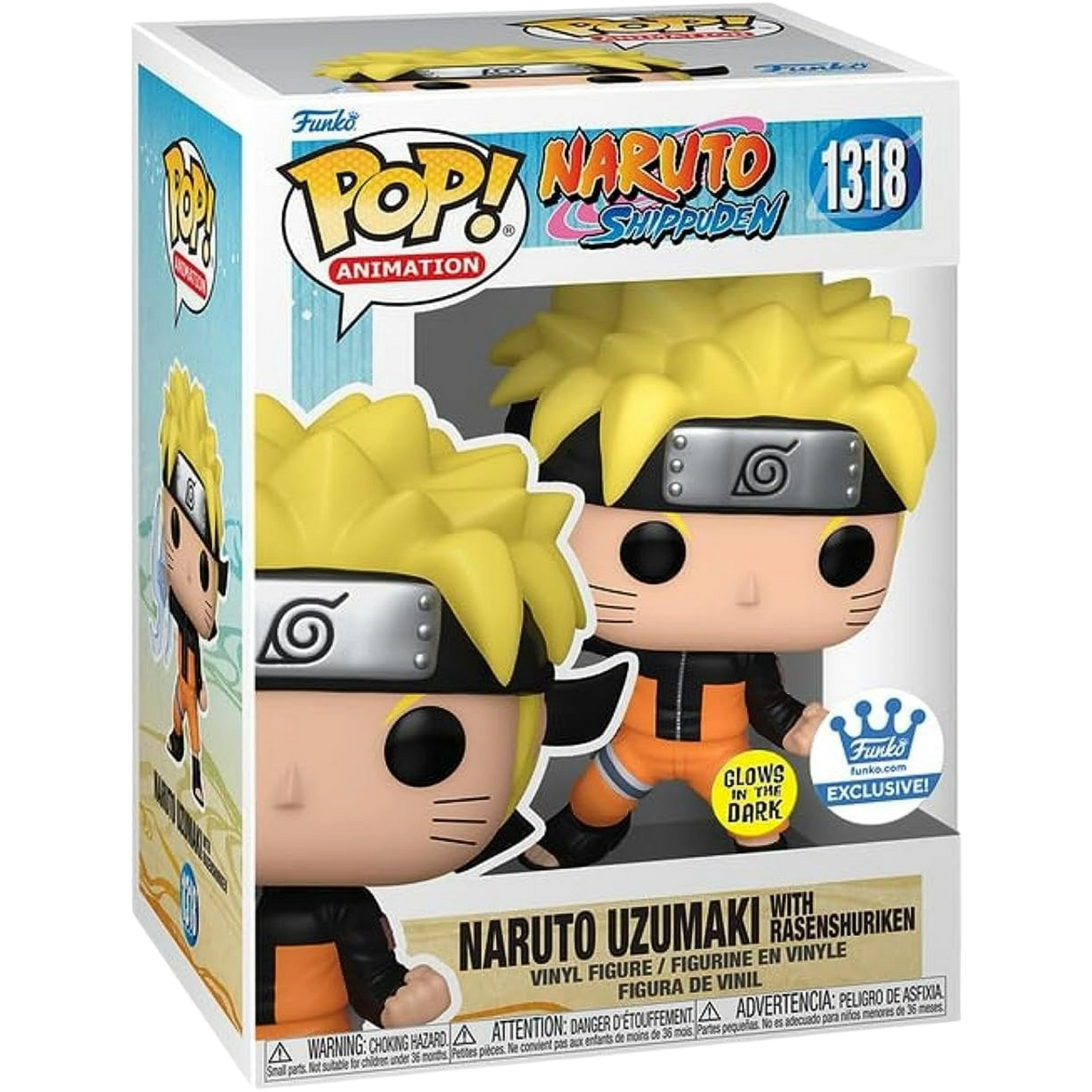 Funko Pop! Animation: Naruto Shippuden - Naruto Uzumaki With Rasenshuriken #1318