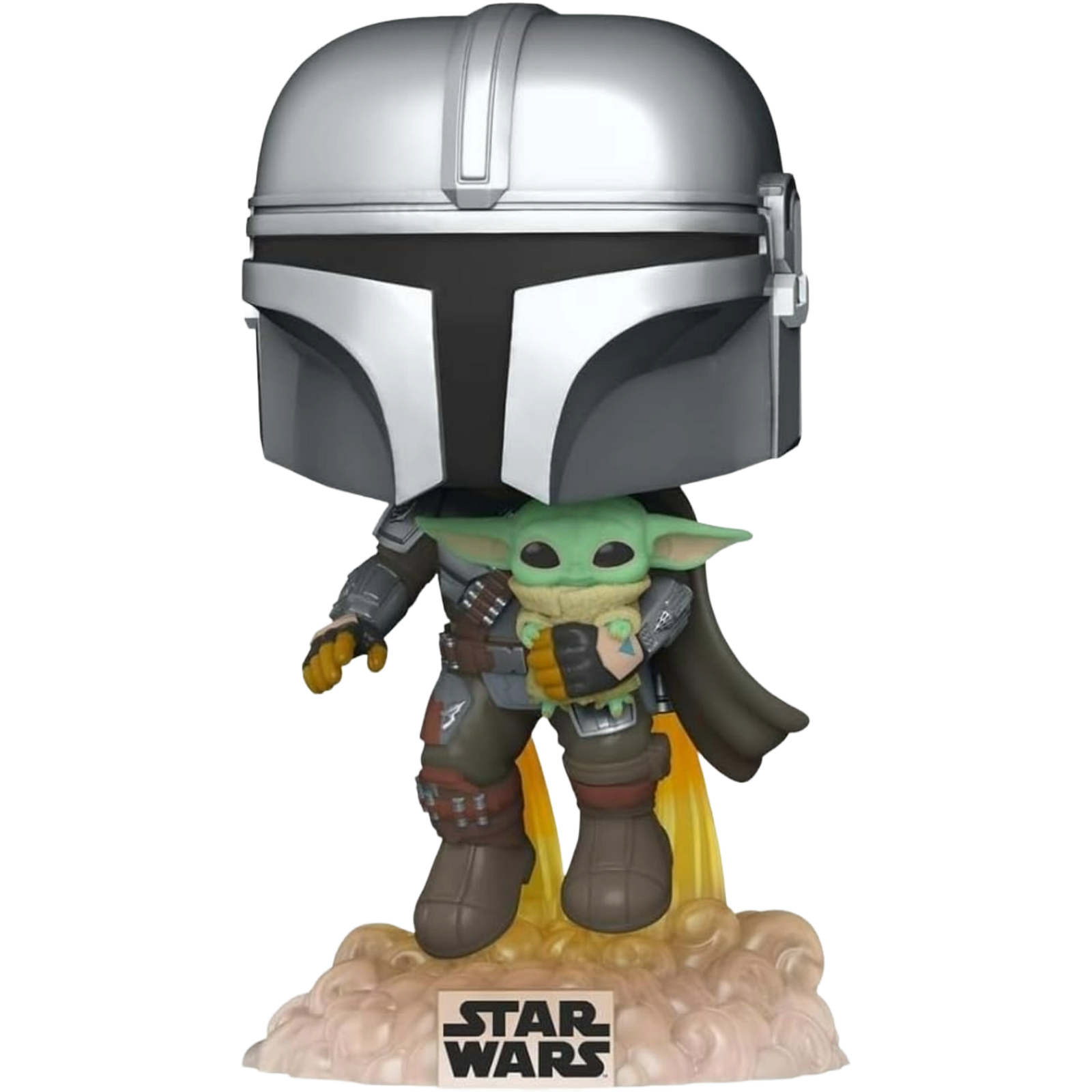 Funko Pop! TV: The Mandalorian - The Mandalorian With The Child (Flying) #402
