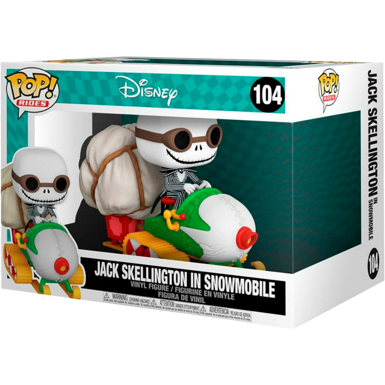 Funko Pop! Rides: The Nightmare Before Christmas - Jack Skellington In Snowmobile #104