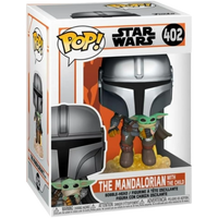 Funko Pop! TV: The Mandalorian - The Mandalorian With The Child (Flying) #402