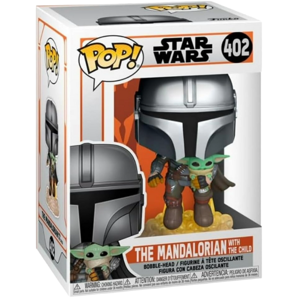 Funko Pop! TV: The Mandalorian - The Mandalorian With The Child (Flying) #402