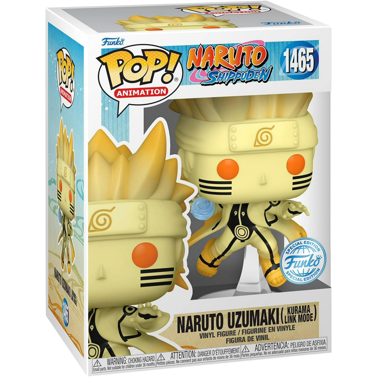 Funko Pop! Animation: Naruto Shippuden - Naruto Uzumaki (Kurama Link Mode) #1465