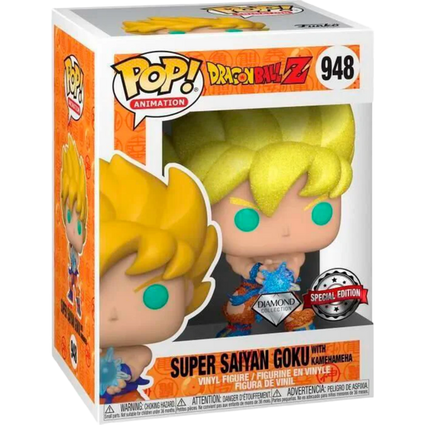 Funko Pop! Animation: Dragon Ball Z - Super Saiyan Goku With Kamehameha (Diamond Collection) #948