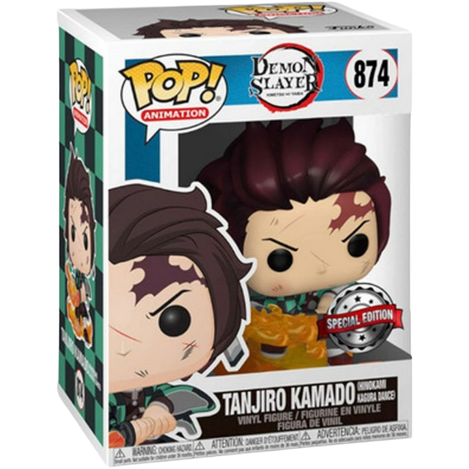 Funko Pop! Animation: Demon Slayer - Tanjiro Kamado (Hinokami Kagura Dance) #874