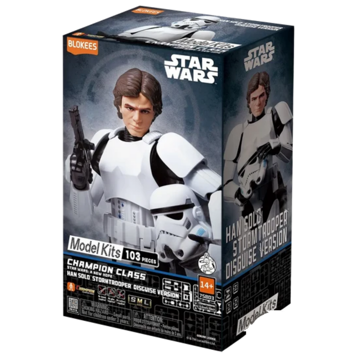 Blokees Champion Class: Star Wars A New Hope - Han Solo (Stormtrooper Disguise Version)